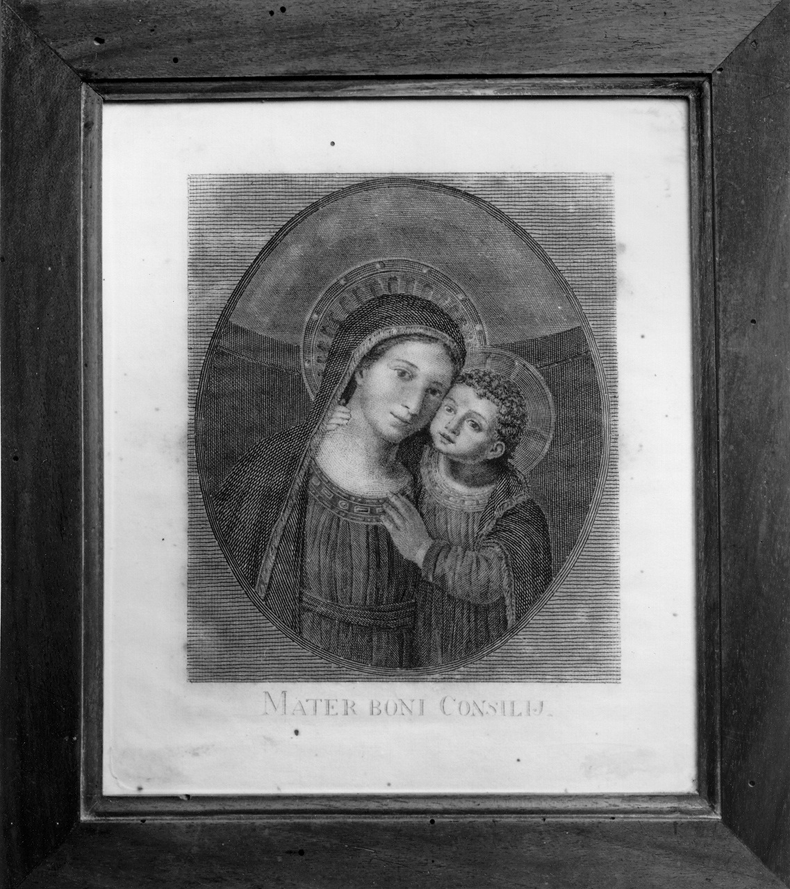 Madonna con Bambino (stampa) - ambito italiano (sec. XIX)