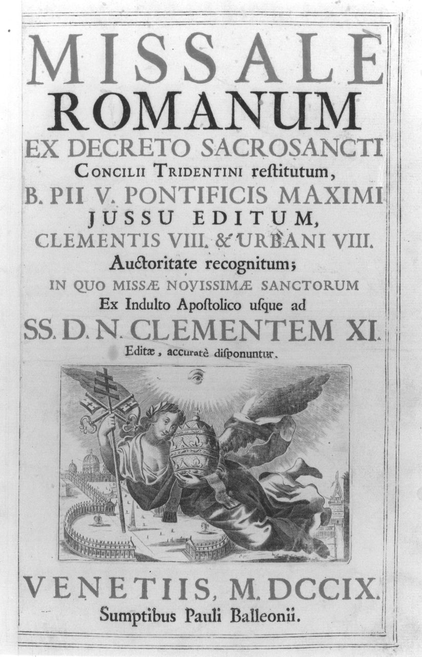 adorazione della Trinità (stampa) di Allegrini Francesco, Baronius (sec. XVII)