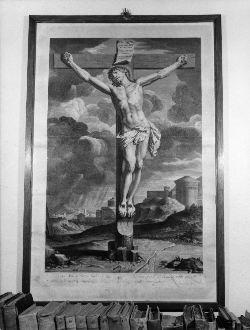 Cristo crocifisso (stampa) di Audran Gerard (seconda metà sec. XVII)