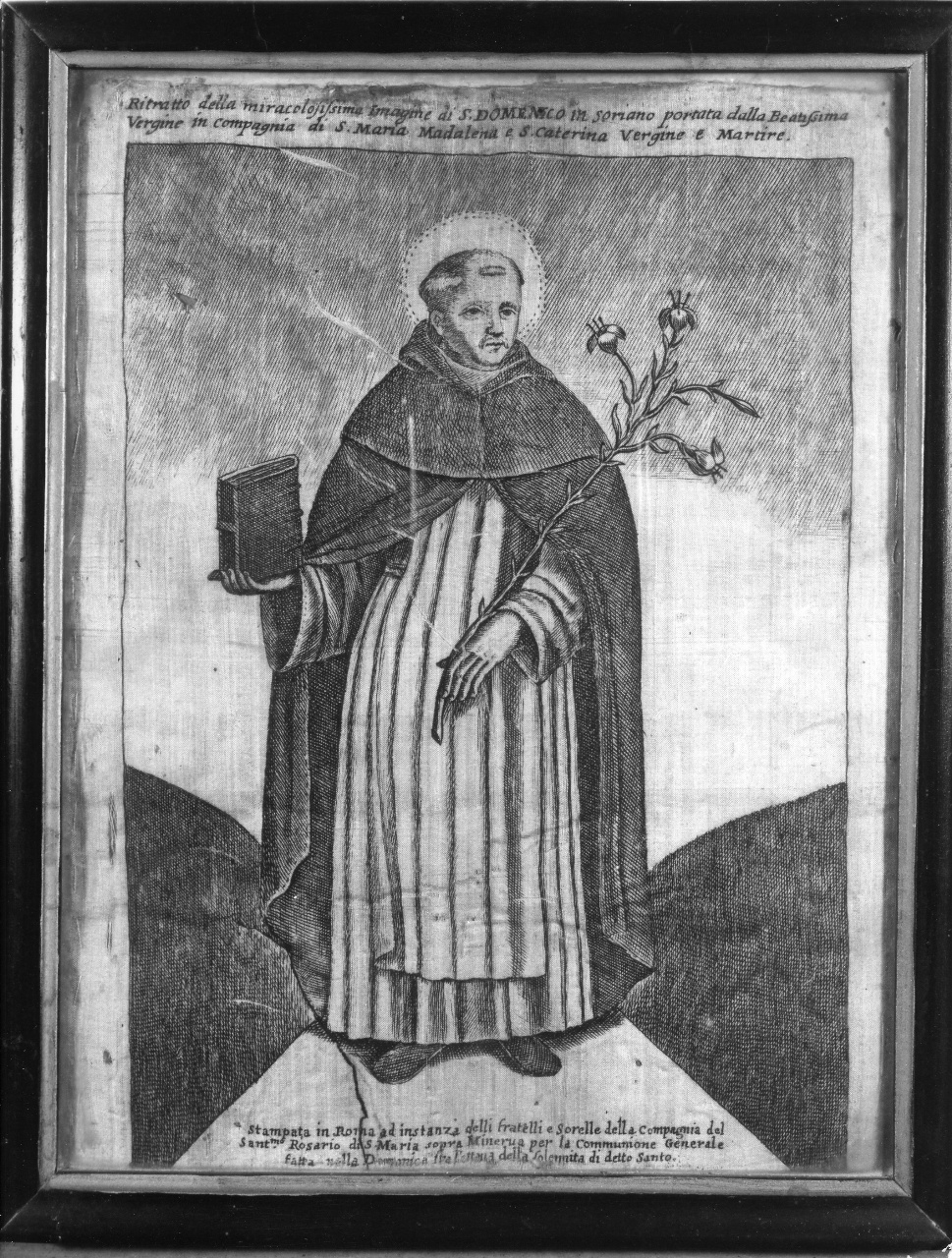 San Domenico (stampa) - ambito romano (sec. XVII)