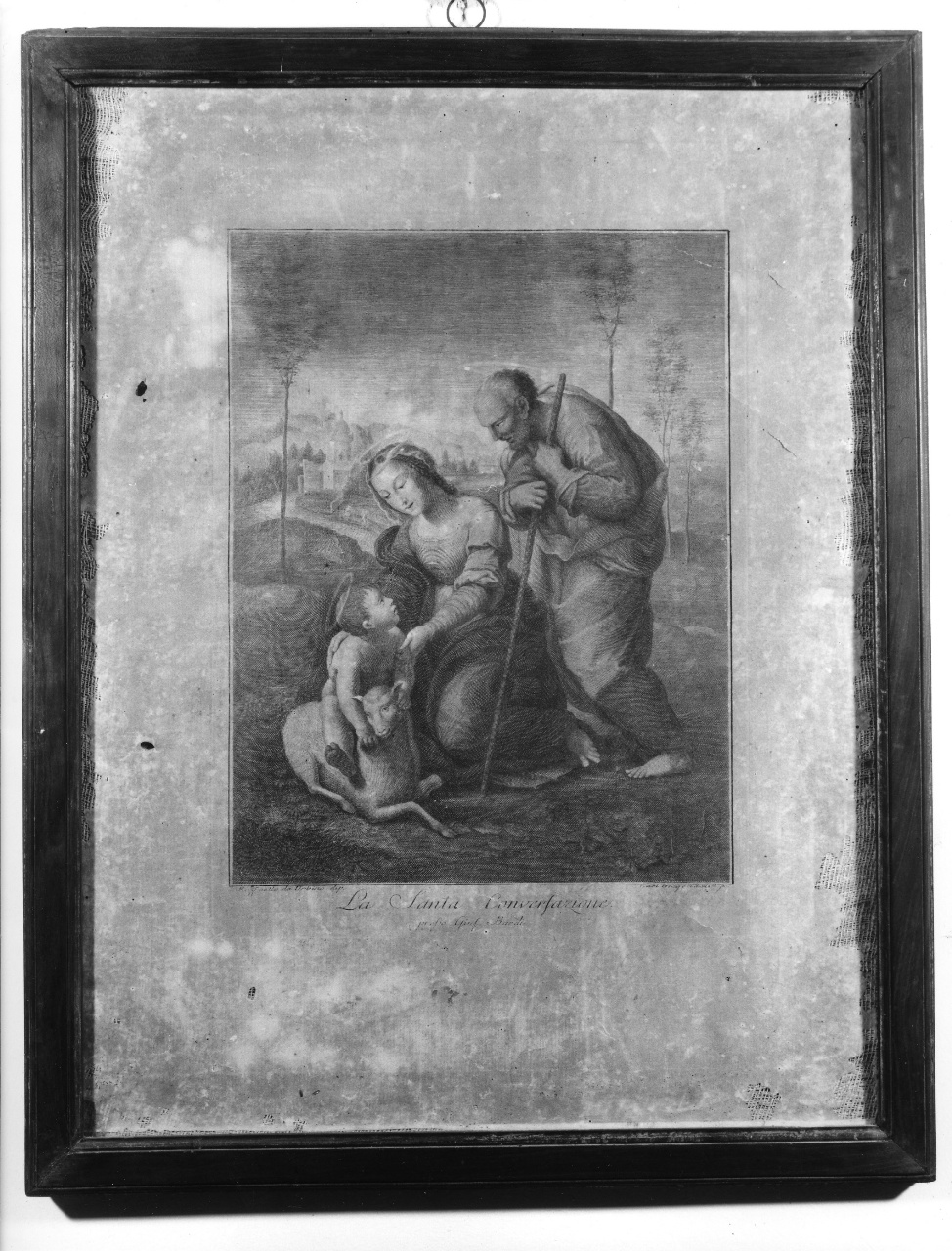 Sacra Famiglia (stampa) di Gregori Carlo (prima metà sec. XVIII)