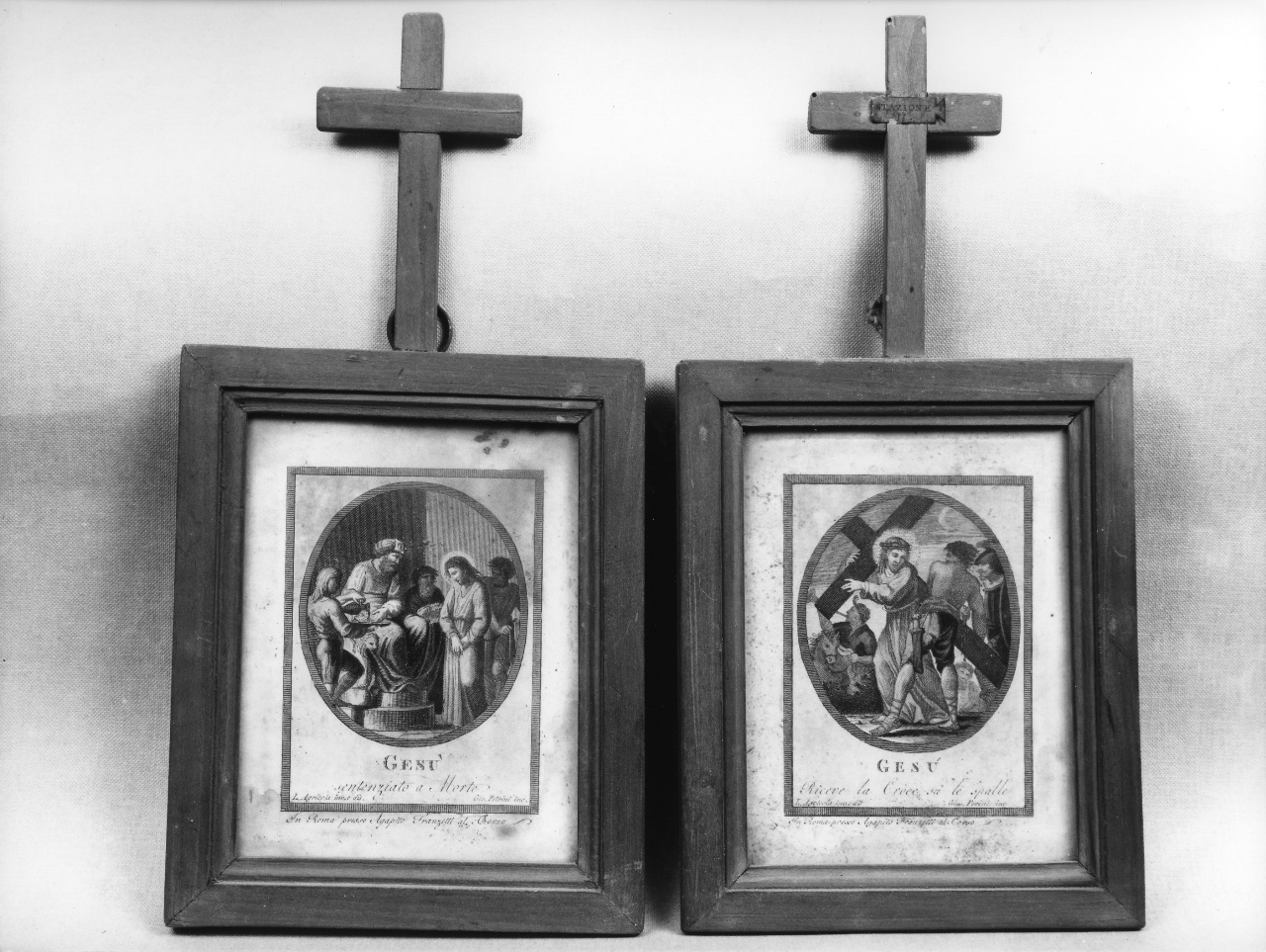 stazioni della via crucis (stampa, serie) di Agricola Luigi, Petrini Giovanni (fine/inizio secc. XVIII/ XIX)