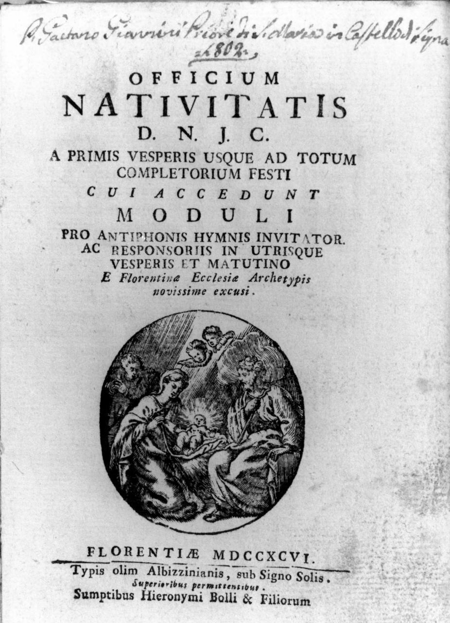 natività di Gesù (stampa) - ambito fiorentino (sec. XVIII)