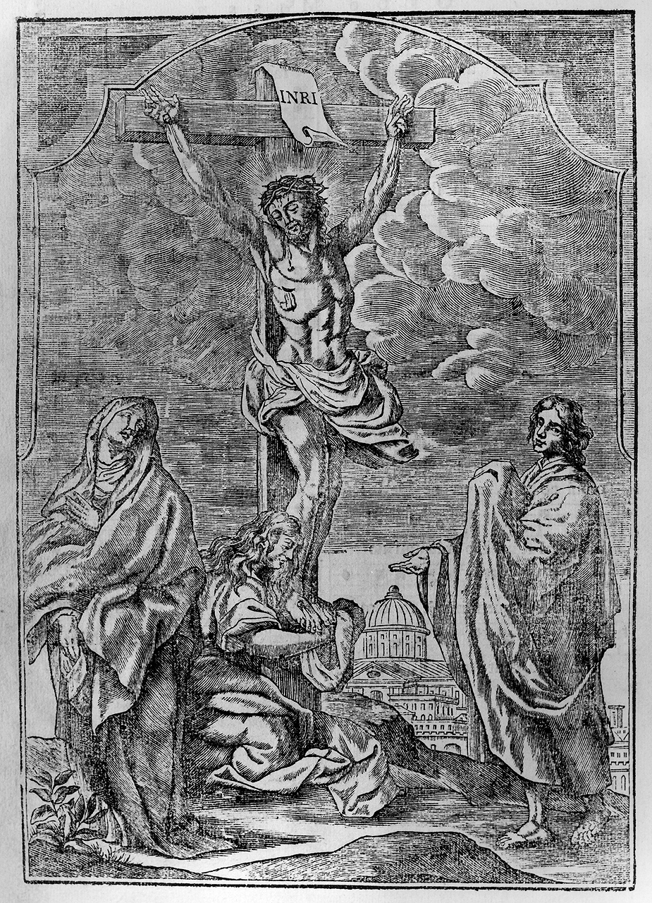 crocifissione di Cristo (stampa) - ambito veneto (terzo quarto sec. XVIII)