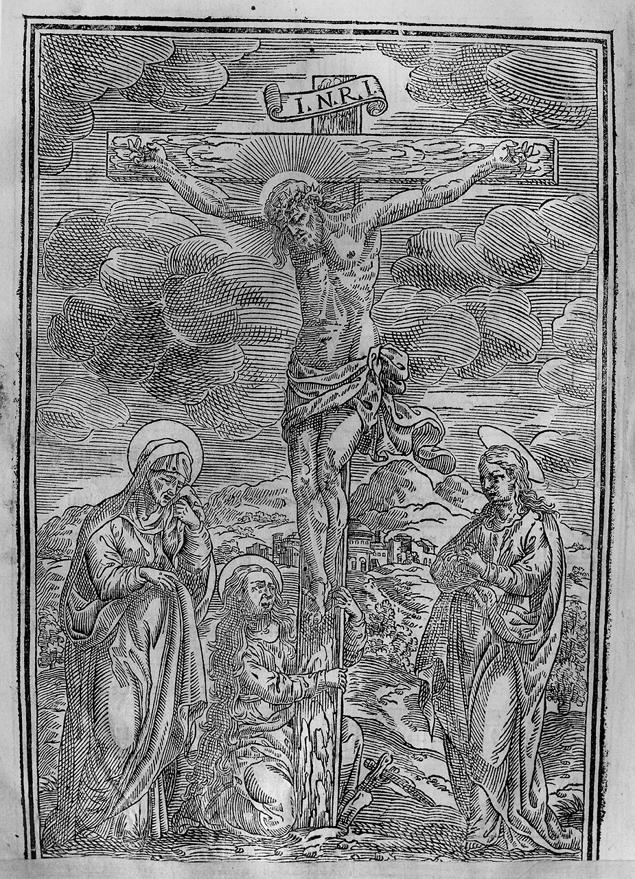 crocifissione di Cristo (stampa) - ambito veneto (ultimo quarto sec. XVIII)
