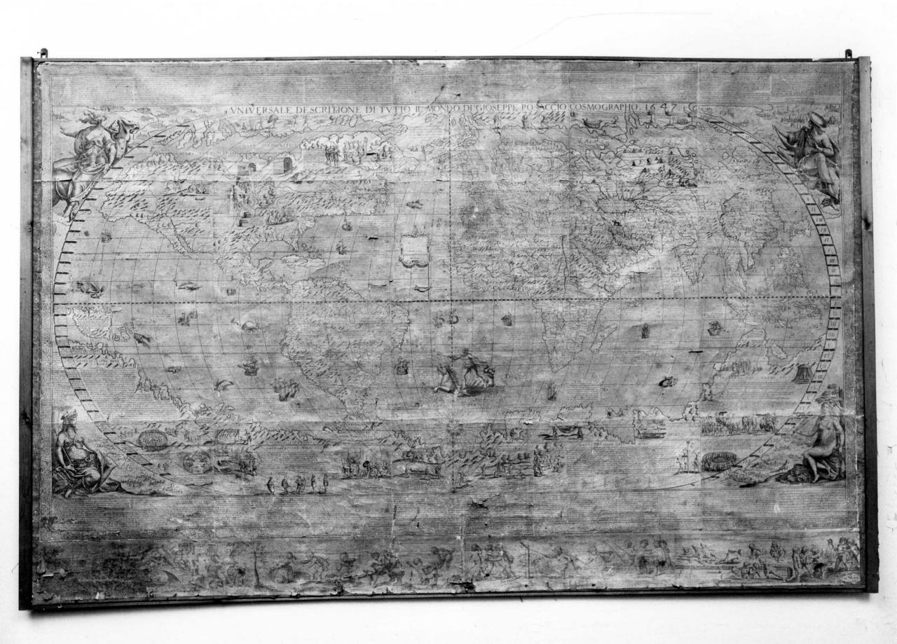 planisfero (stampa) di Rosaccio Giuseppe - ambito italiano (sec. XVII)