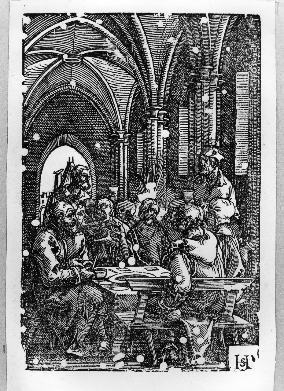 ultima cena (stampa, serie) di Beham Hans Sebald (prima metà sec. XVI)