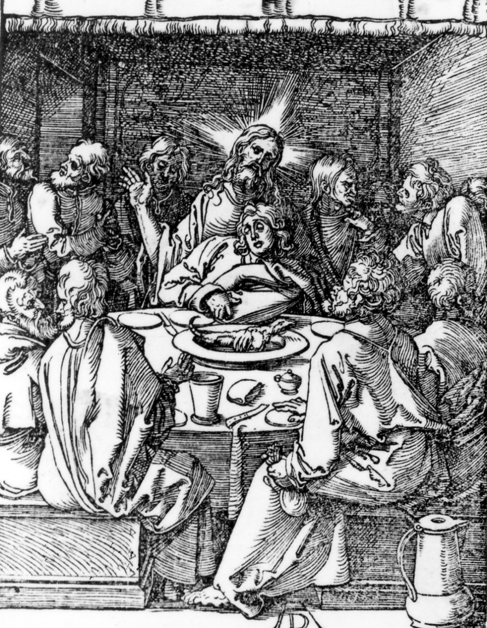 ultima cena (stampa, serie) di Dürer Albrecht (primo quarto sec. XVI)