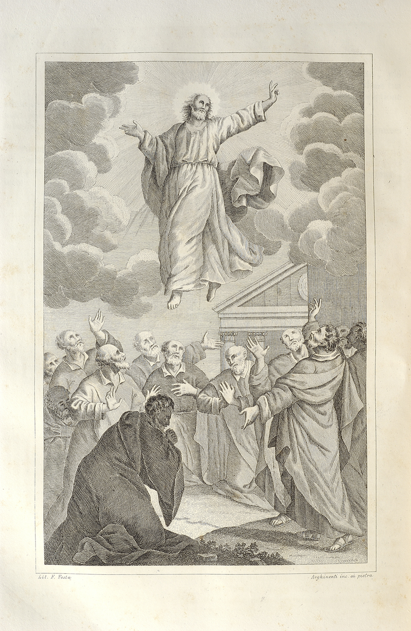 ascensione di Cristo (stampa) di Festa Felice, Arghinenti - ambito veneziano (primo quarto sec. XIX)