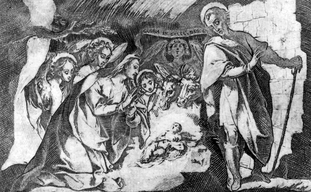 natività di Gesù (stampa, serie) di Schiaminossi Raffaello (primo quarto sec. XVII)