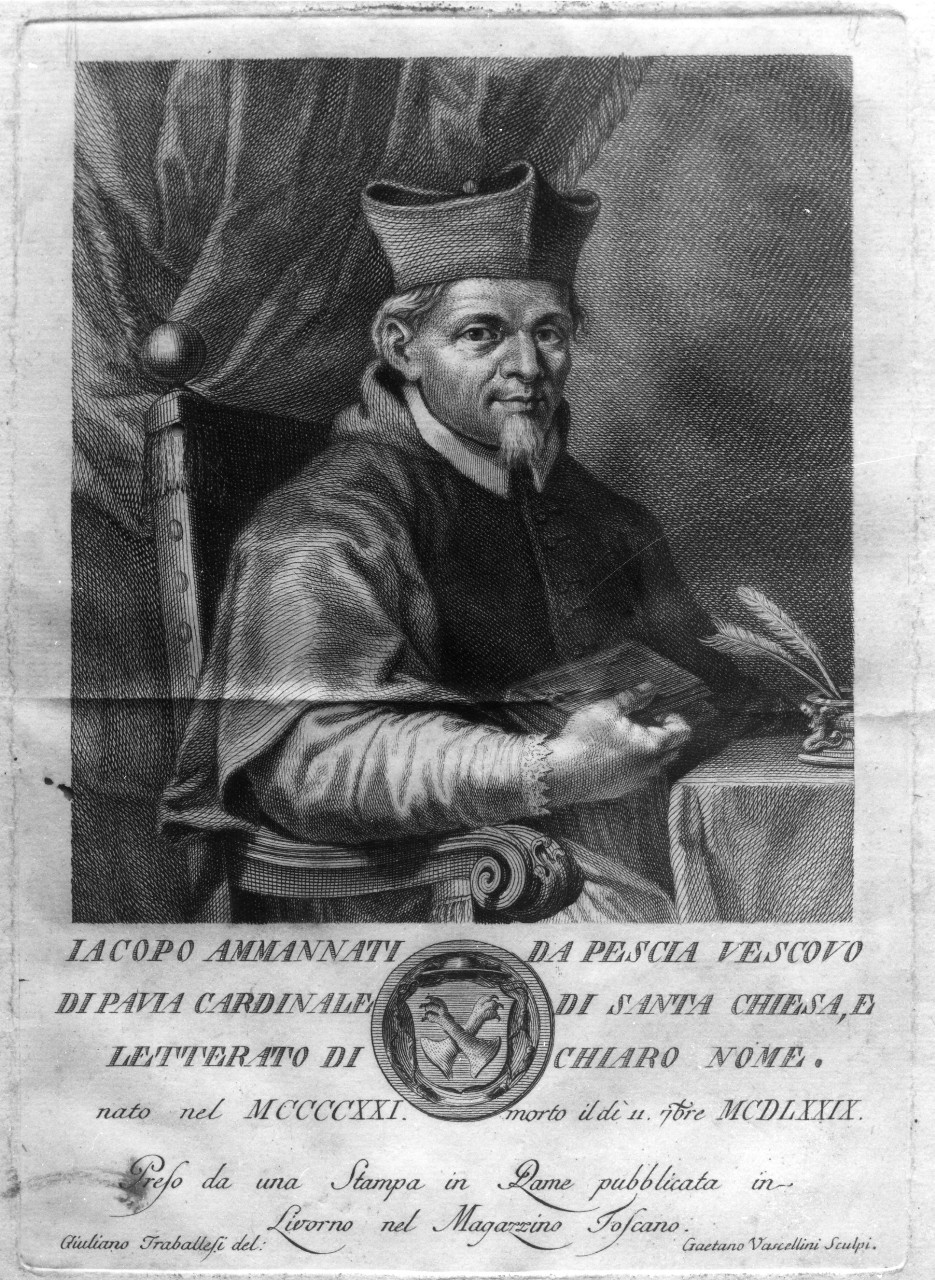 ritratto del vescovo Jacopo Ammannati (stampa, serie) di Traballesi Giuliano, Vascellini Gaetano (terzo quarto sec. XVIII)