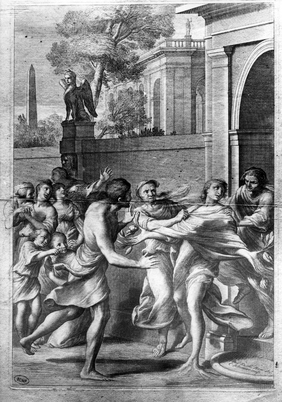 metamorfosi di Armonillo (stampa) di Sacchi Andrea, Bloemaert Cornelis (secondo quarto sec. XVII)