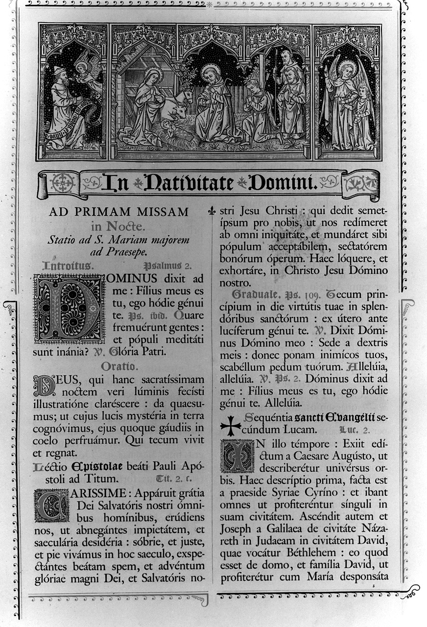 adorazione dei pastori, santi (?) (stampa) - ambito italiano (sec. XX)