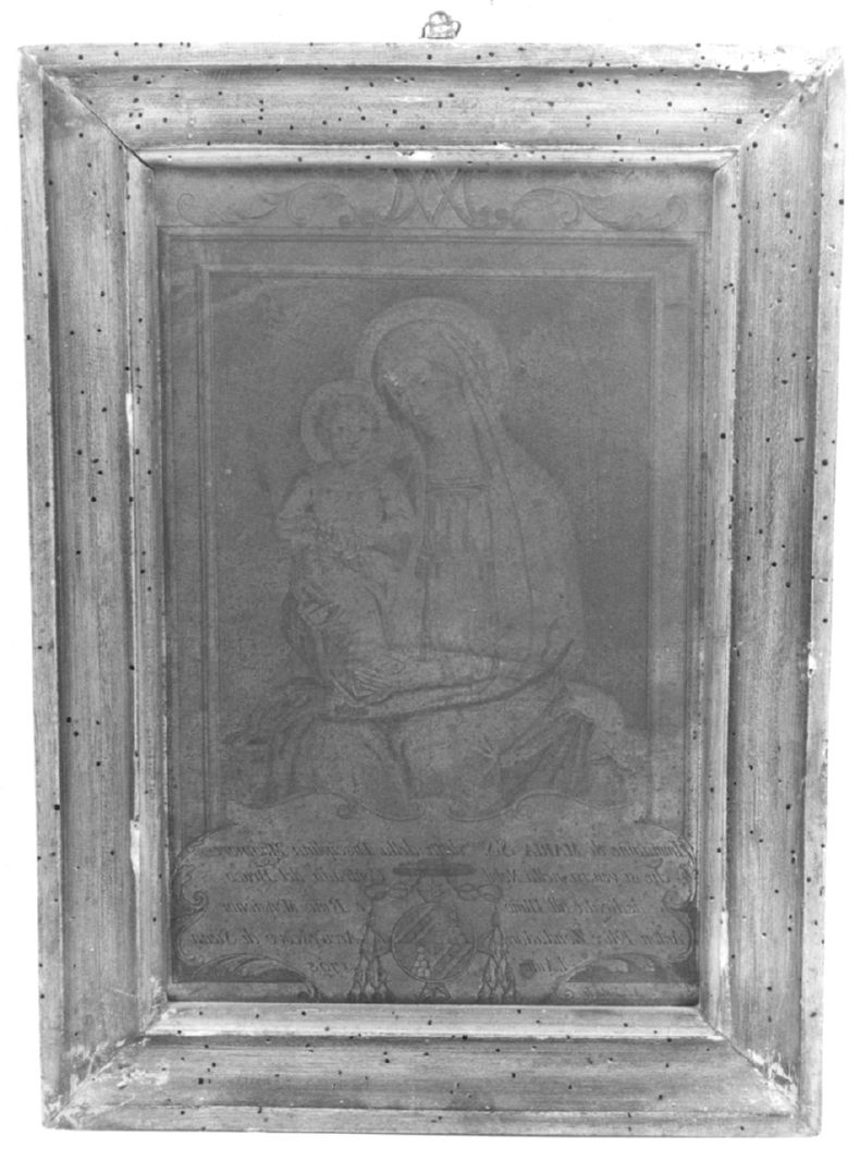 Madonna con Bambino (matrice) di Costa Agostino (sec. XVIII)
