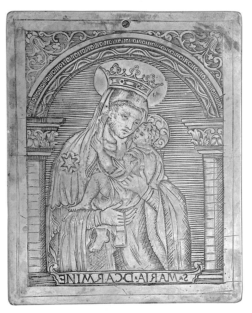 Madonna del carmelo (matrice) - ambito toscano (prima metà sec. XIX)