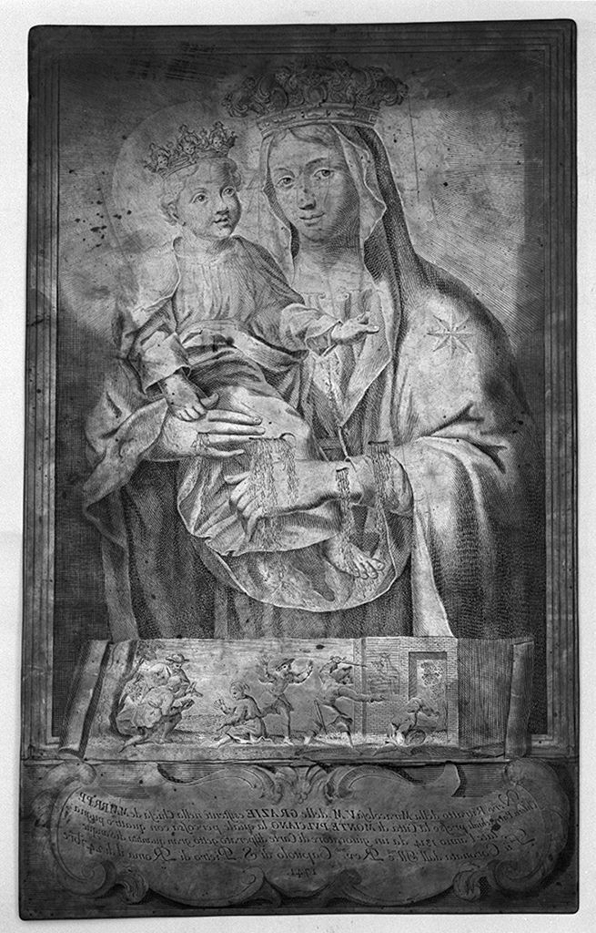 Madonna con Bambino (matrice) - ambito toscano (sec. XVIII)