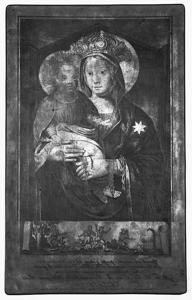 Madonna delle Grazie, Madonna con Bambino (matrice) di Verico Antonio, Sorbini Candido (sec. XIX)