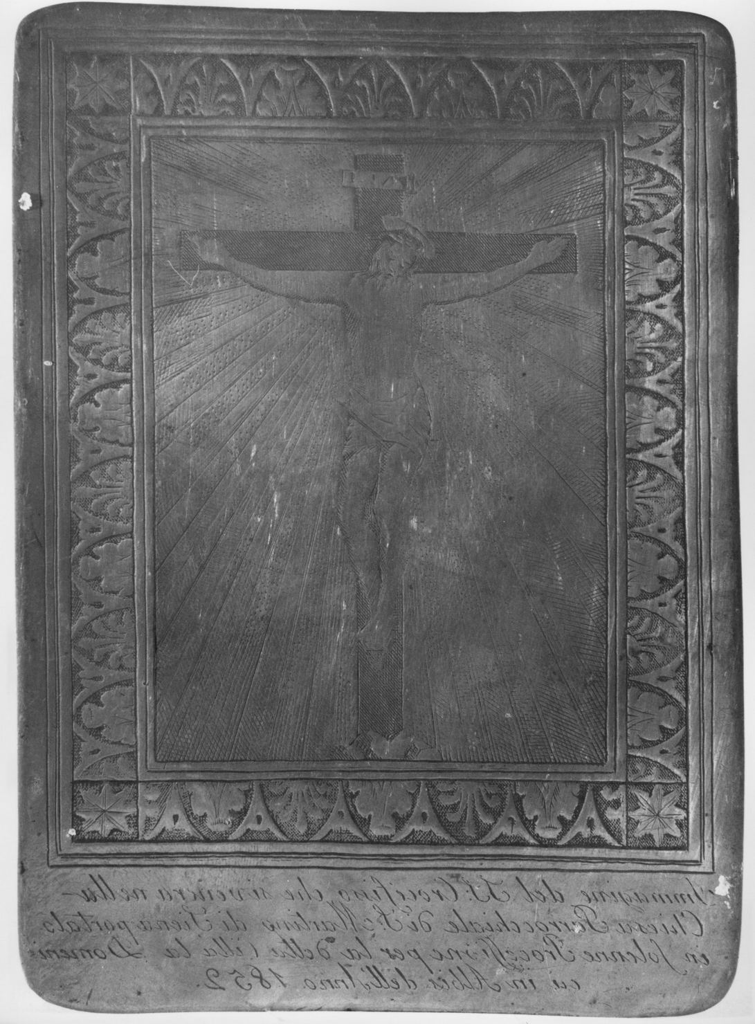 Cristo crocifisso (matrice) - ambito senese (sec. XIX)
