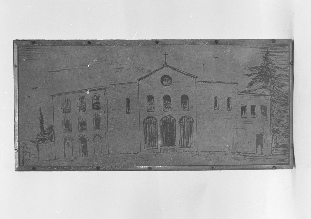 facciata del monastero di S.Chiara a Siena (matrice) - ambito senese (prima metà sec. XX)