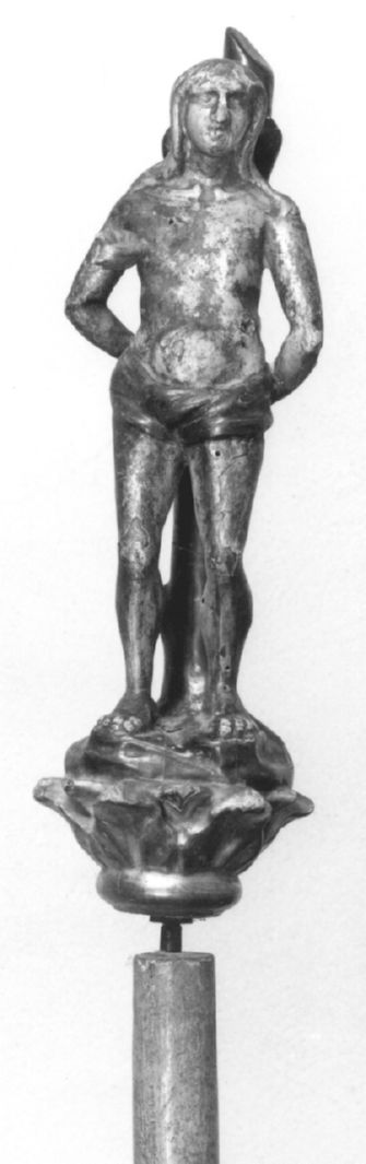 San Sebastiano (mazza processionale) - bottega toscana (seconda metà sec. XIX)