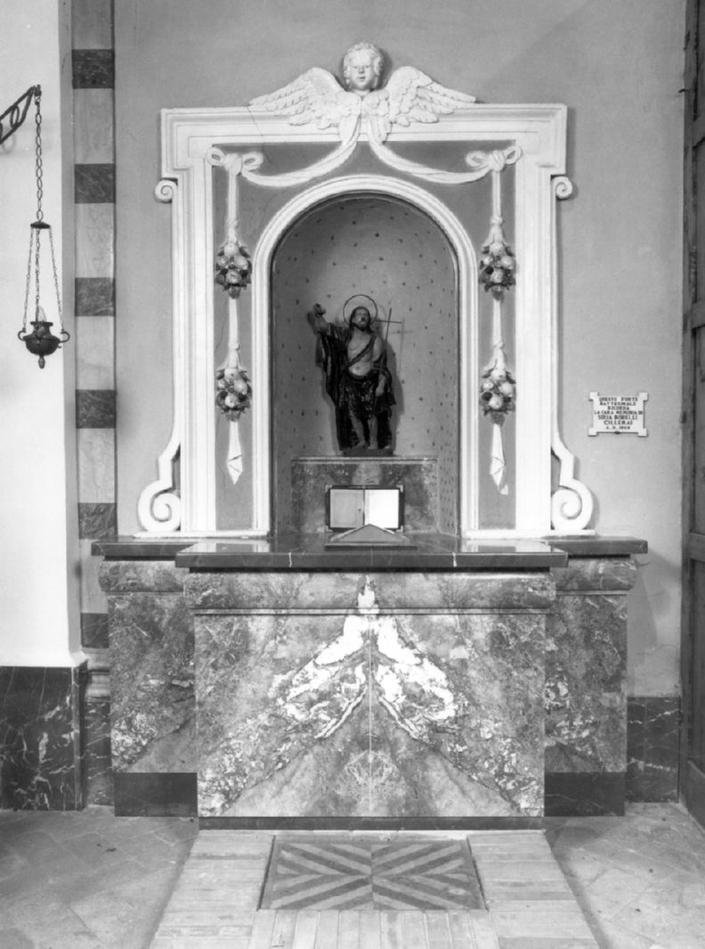 fonte battesimale - bottega toscana (prima metà sec. XX)