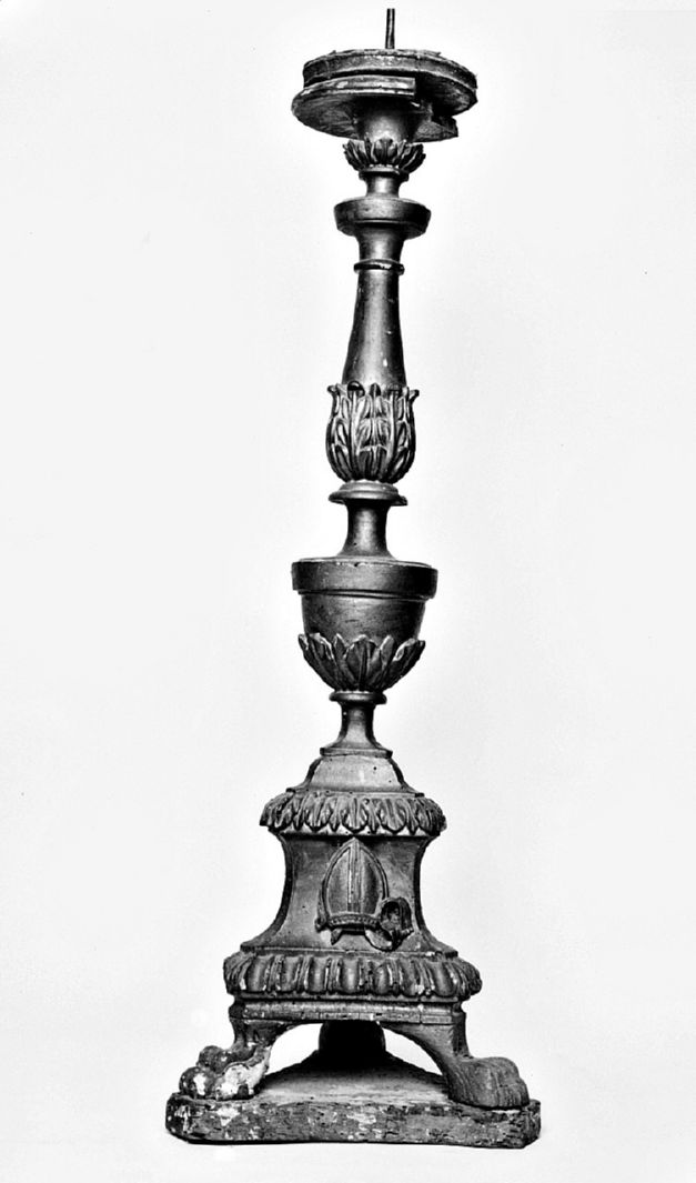 mitra (candeliere d'altare) - bottega toscana (sec. XVIII)