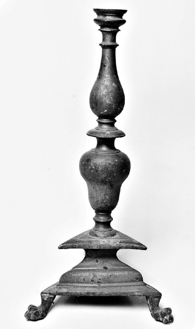 candeliere d'altare - bottega toscana (sec. XVIII)