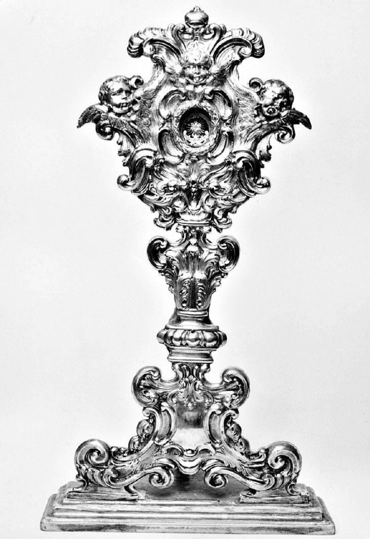 reliquiario - a ostensorio - bottega toscana (prima metà sec. XVIII)