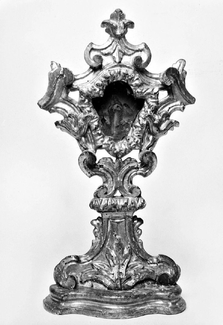motivi decorativi vegetali (reliquiario - a ostensorio) - bottega toscana (sec. XVIII)