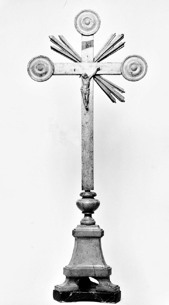 Cristo crocifisso (croce d'altare) - bottega toscana (sec. XIX)