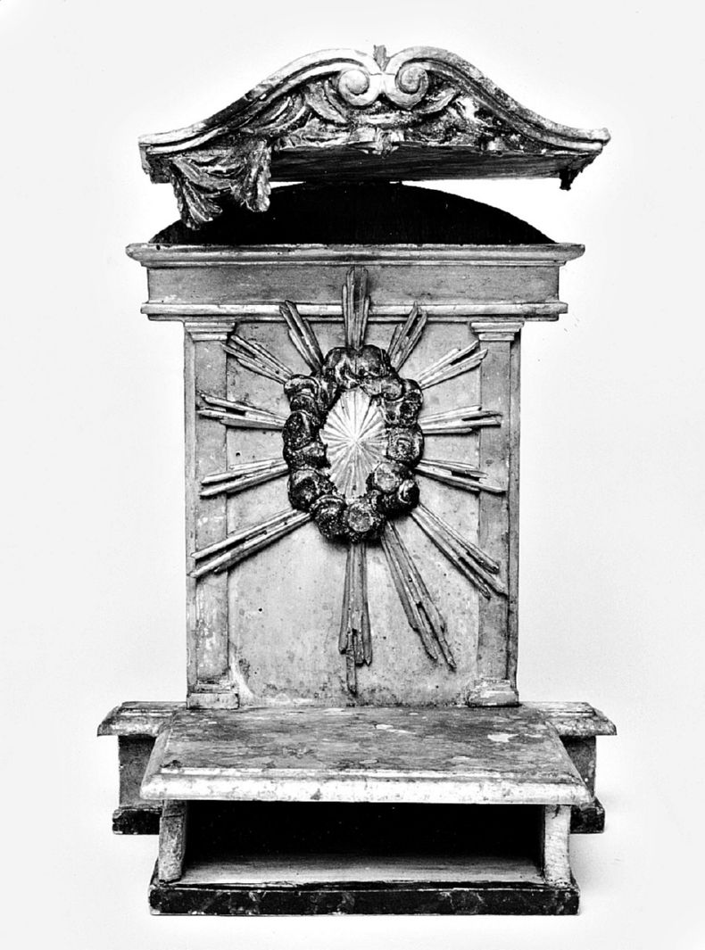 tronetto per esposizione eucaristica - bottega toscana (sec. XVIII)