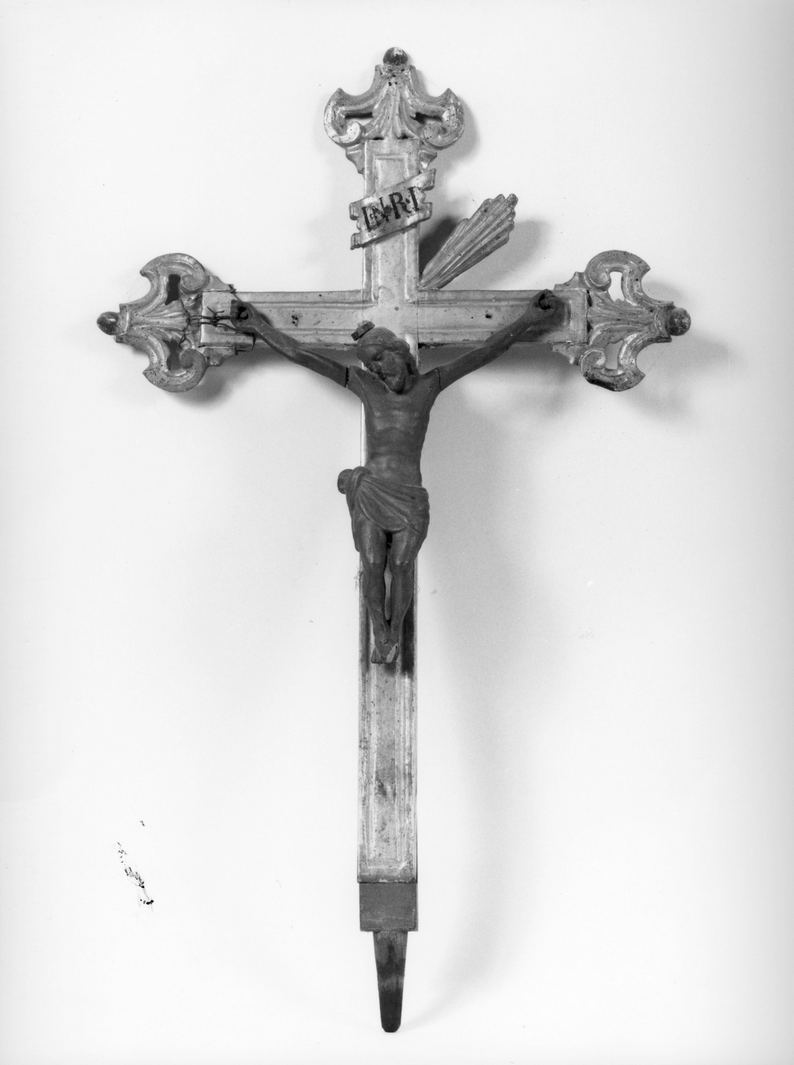 Cristo crocifisso (croce processionale) - bottega toscana (prima metà sec. XVIII)