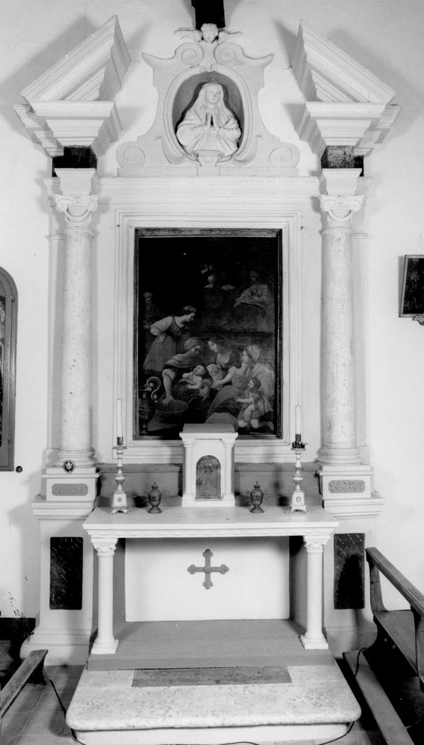 Madonna orante (altare - a edicola) - bottega toscana (prima metà sec. XVIII)