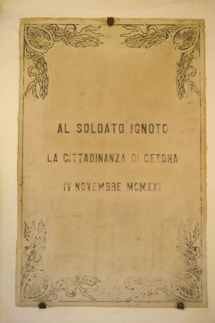 lapide commemorativa - bottega toscana (sec. XX)