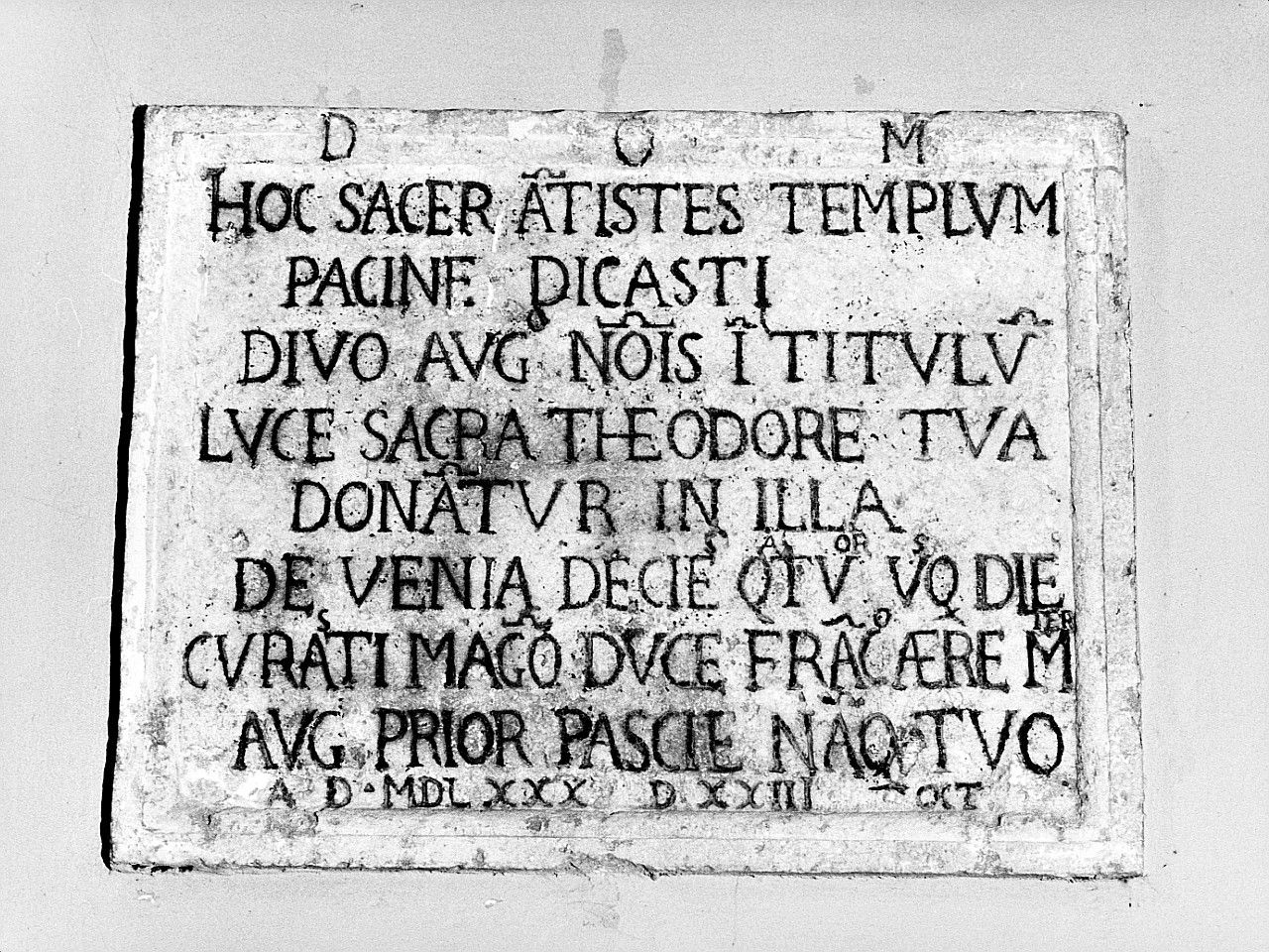 lapide commemorativa - bottega toscana (sec. XVI)