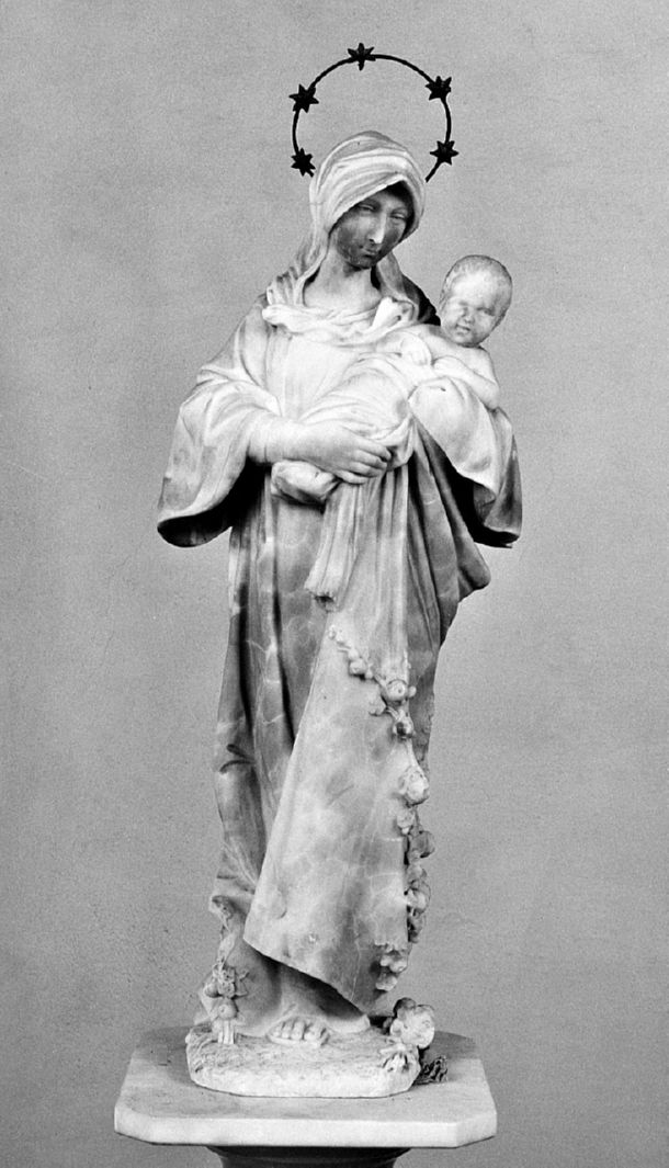 Madonna con Bambino (statua) - ambito toscano (sec. XIX)