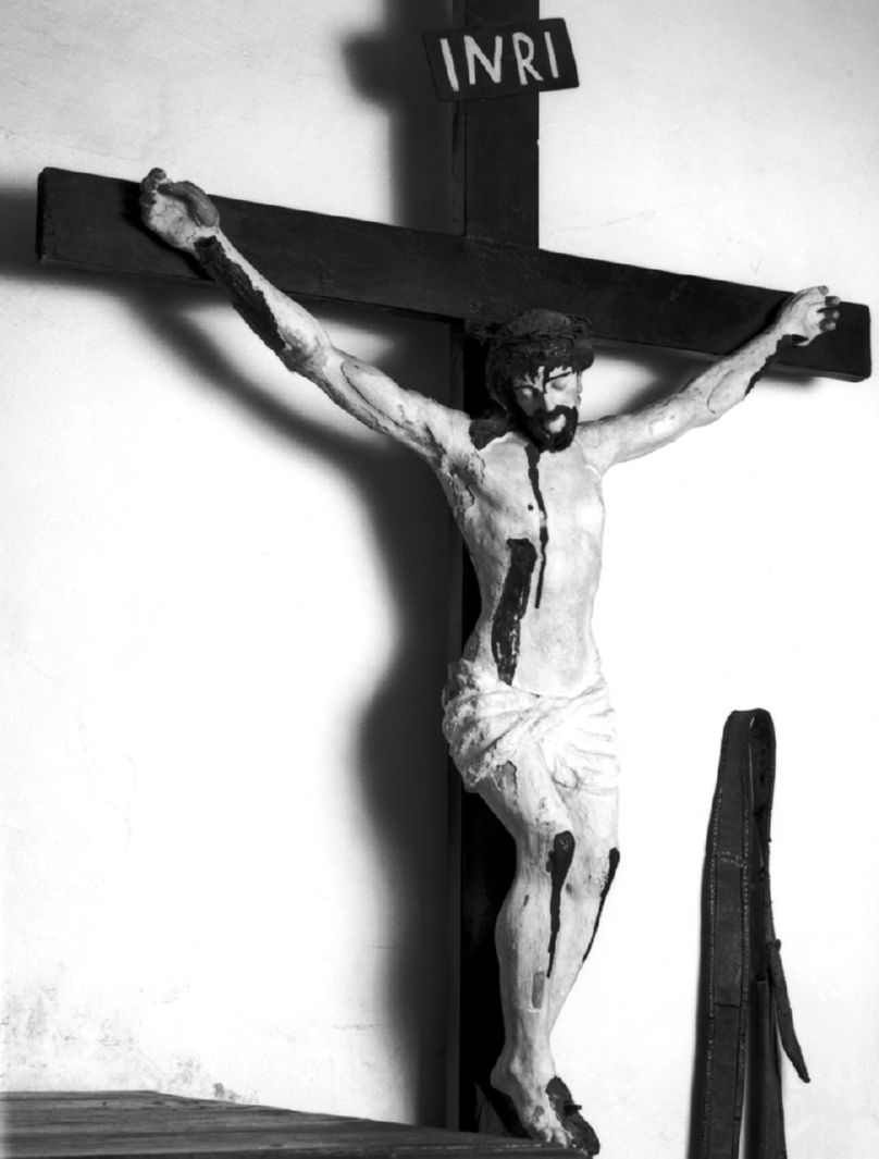 Cristo crocifisso (croce d'altare, opera isolata) - ambito toscano (seconda metà sec. XIX)