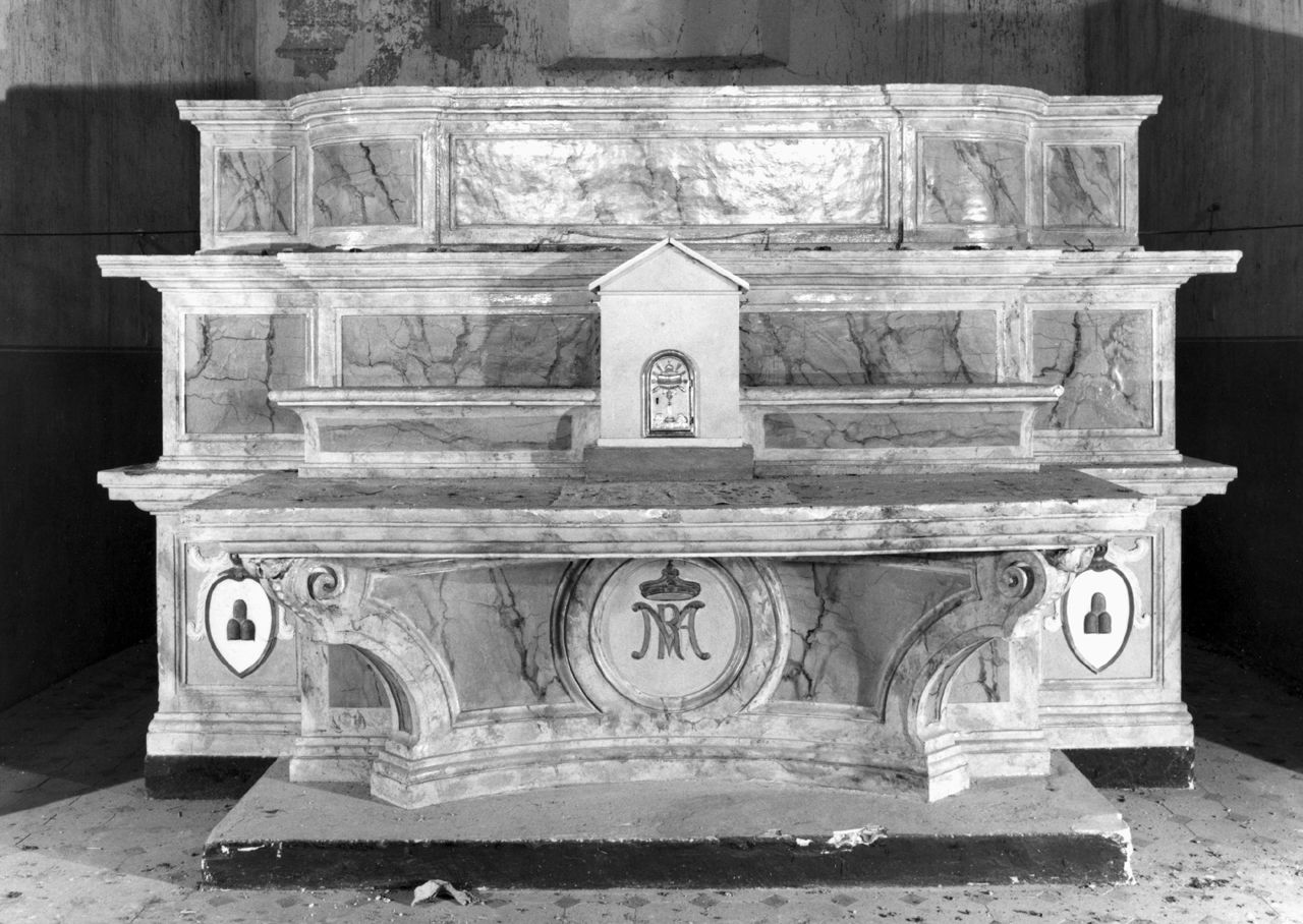 altare maggiore, elemento d'insieme di Cremoni P (sec. XIX)