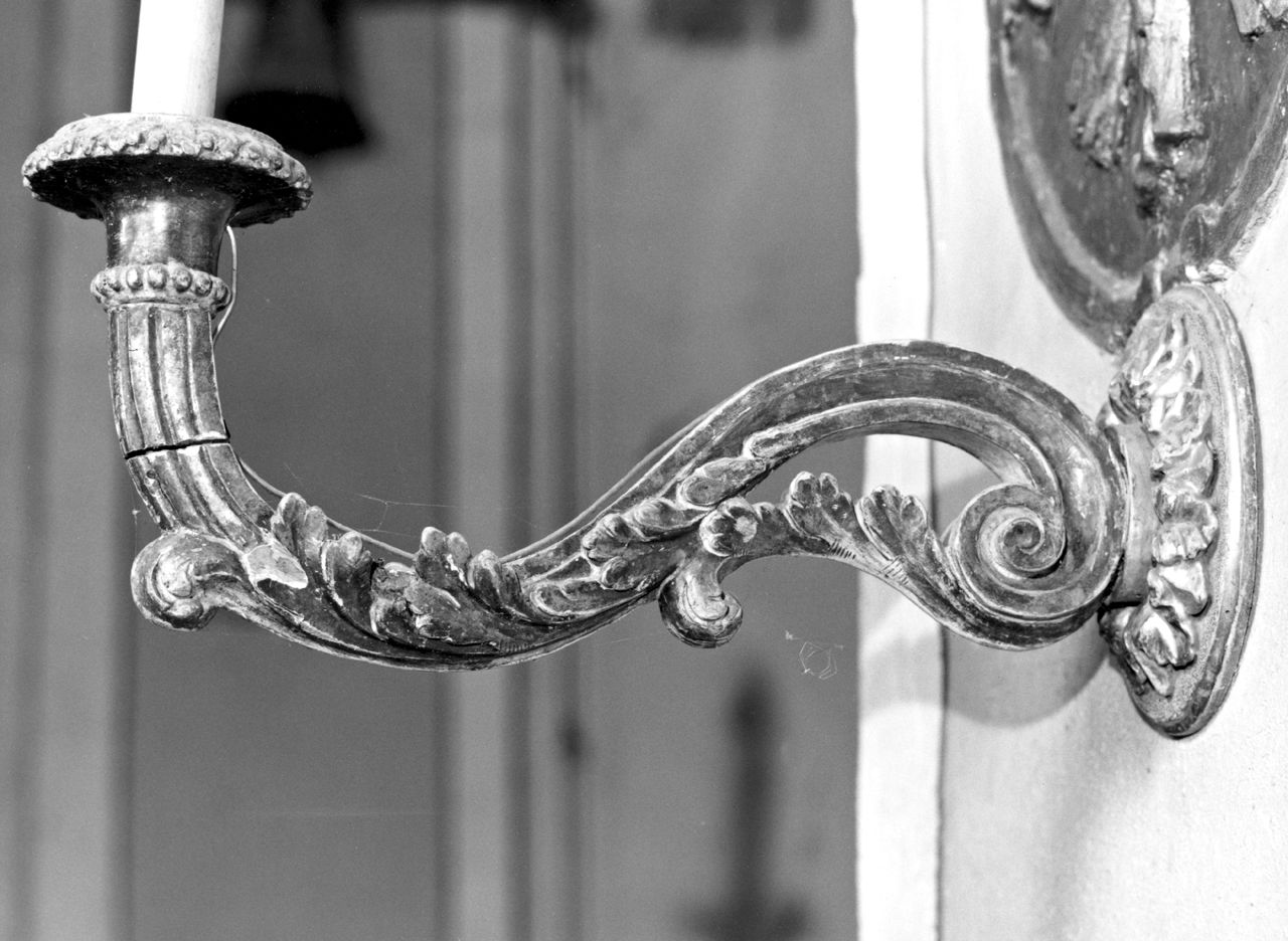 candeliere da parete, serie - bottega toscana (prima metà sec. XIX)