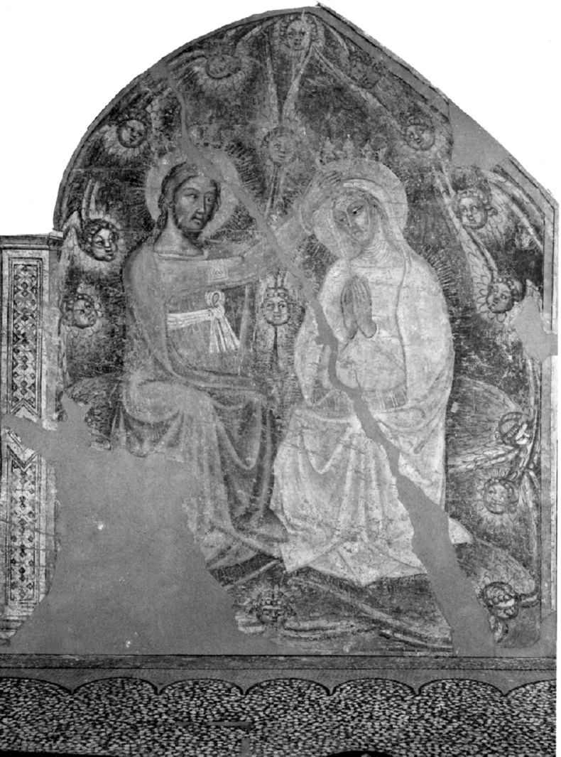 incoronazione di Maria Vergine (dipinto, elemento d'insieme) di Cristoforo di Bindaccio detto Malarba, Meo di Pietro (sec. XIV)