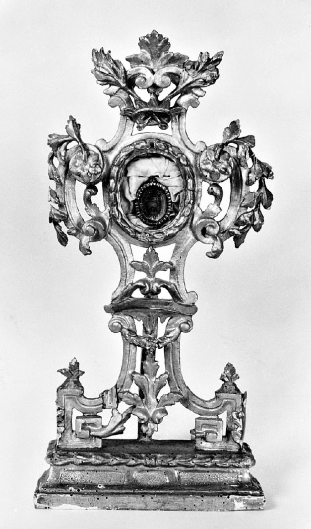 reliquiario - a ostensorio - bottega toscana (sec. XVIII)