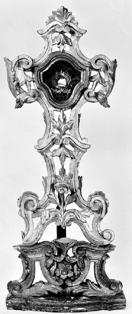 reliquiario - a ostensorio - bottega toscana (sec. XVIII)