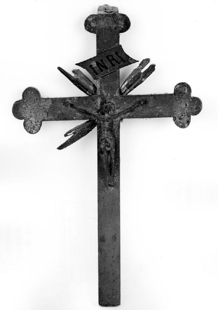 Cristo crocifisso (croce, frammento) - bottega toscana (seconda metà sec. XIX)