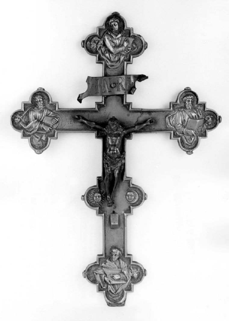 Cristo crocifisso (croce processionale) - bottega toscana (sec. XVII)