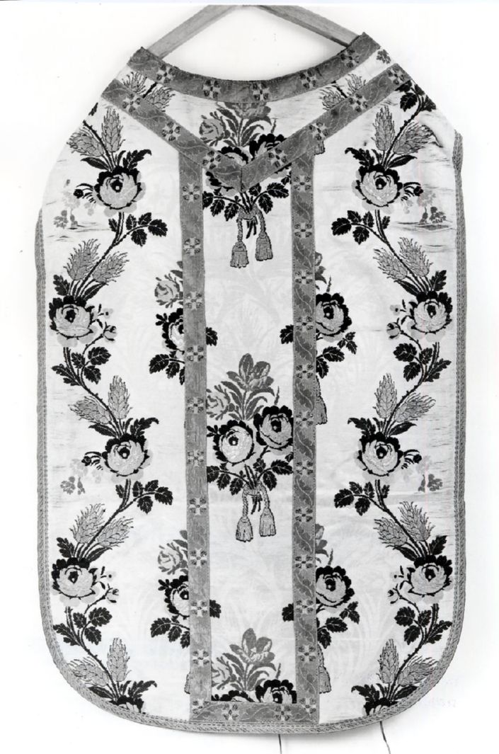 motivi decorativi floreali (pianeta, elemento d'insieme) - manifattura toscana (prima metà sec. XIX)