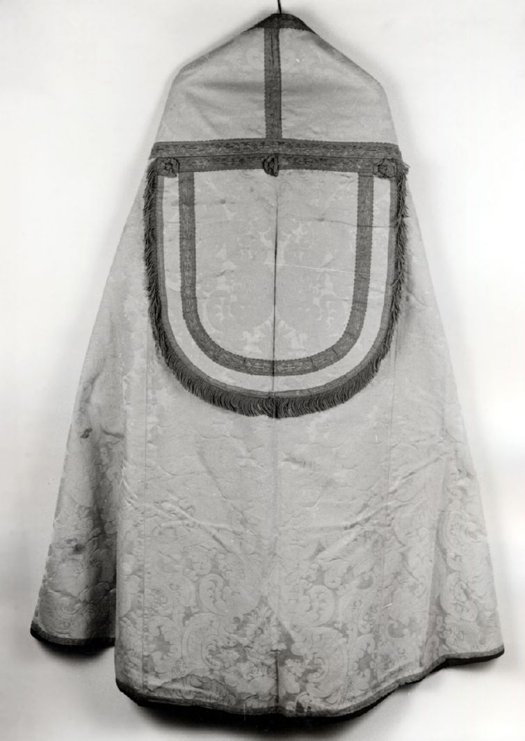 motivi decorativi floreali (piviale, elemento d'insieme) - manifattura toscana (seconda metà sec. XIX)