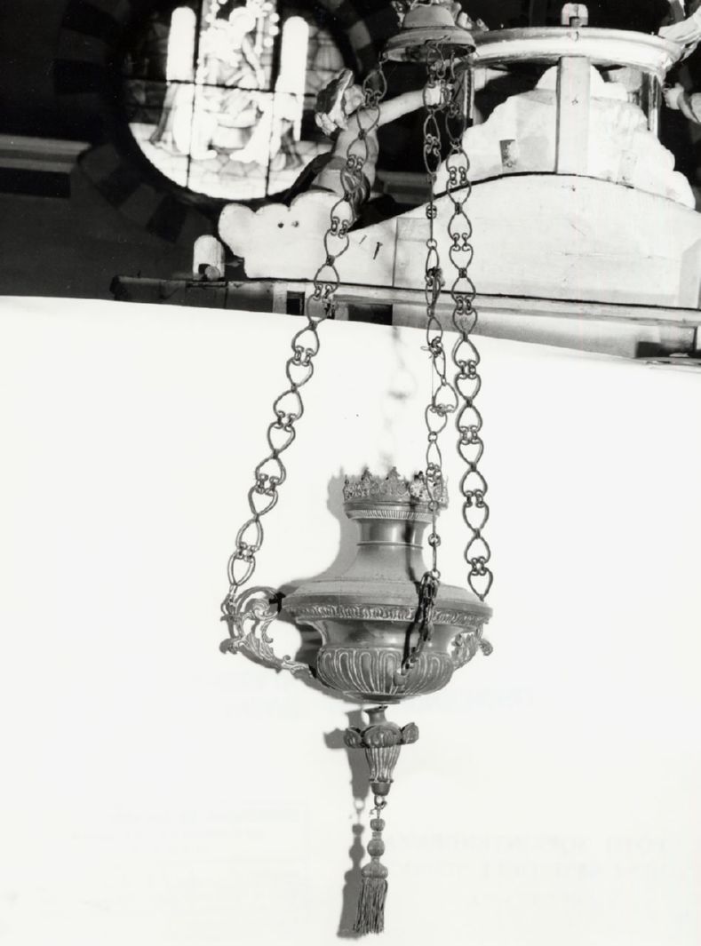 motivi decorativi vegetali (lampada pensile, serie) - bottega toscana (seconda metà sec. XIX)