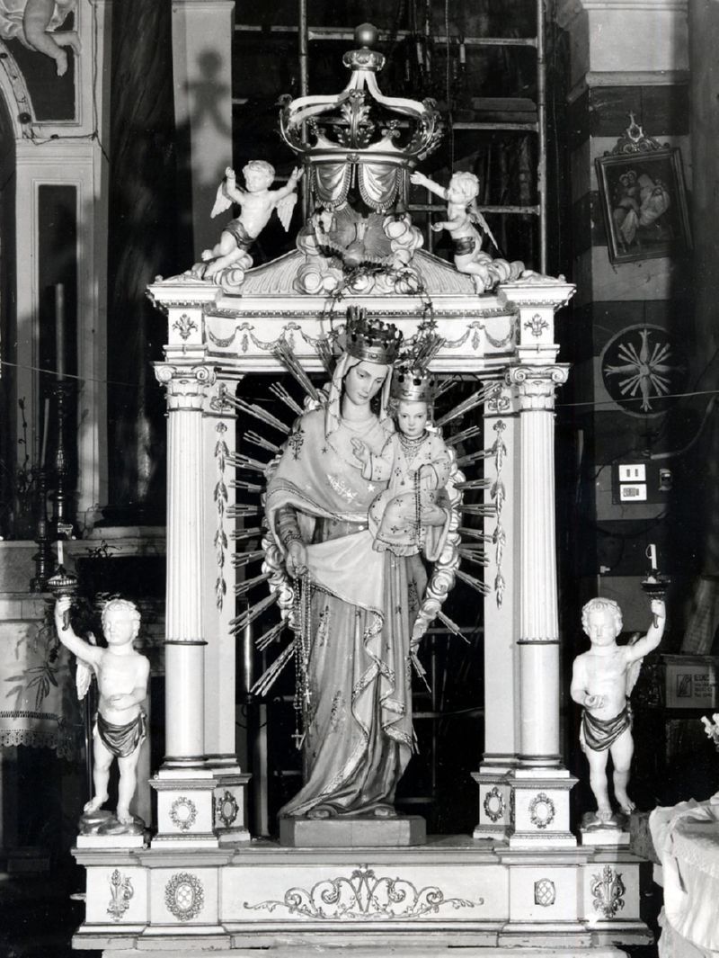 Madonna con Bambino e angeli (macchina processionale) - bottega toscana (sec. XIX)