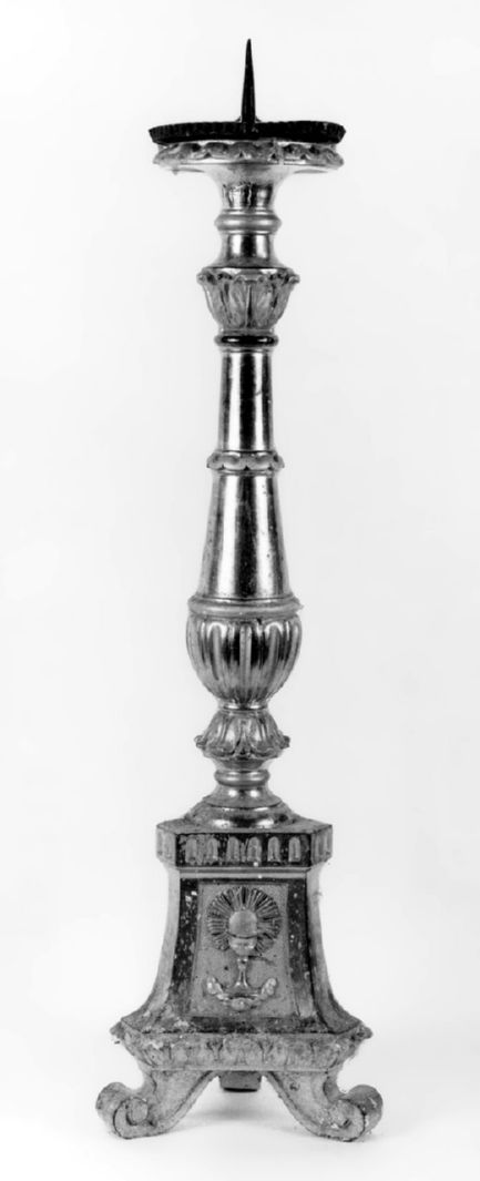 calice eucaristico (candeliere d'altare, serie) - bottega toscana (sec. XIX)