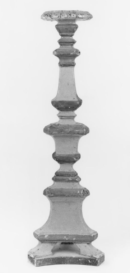 candeliere d'altare, elemento d'insieme - bottega toscana (seconda metà sec. XVIII)